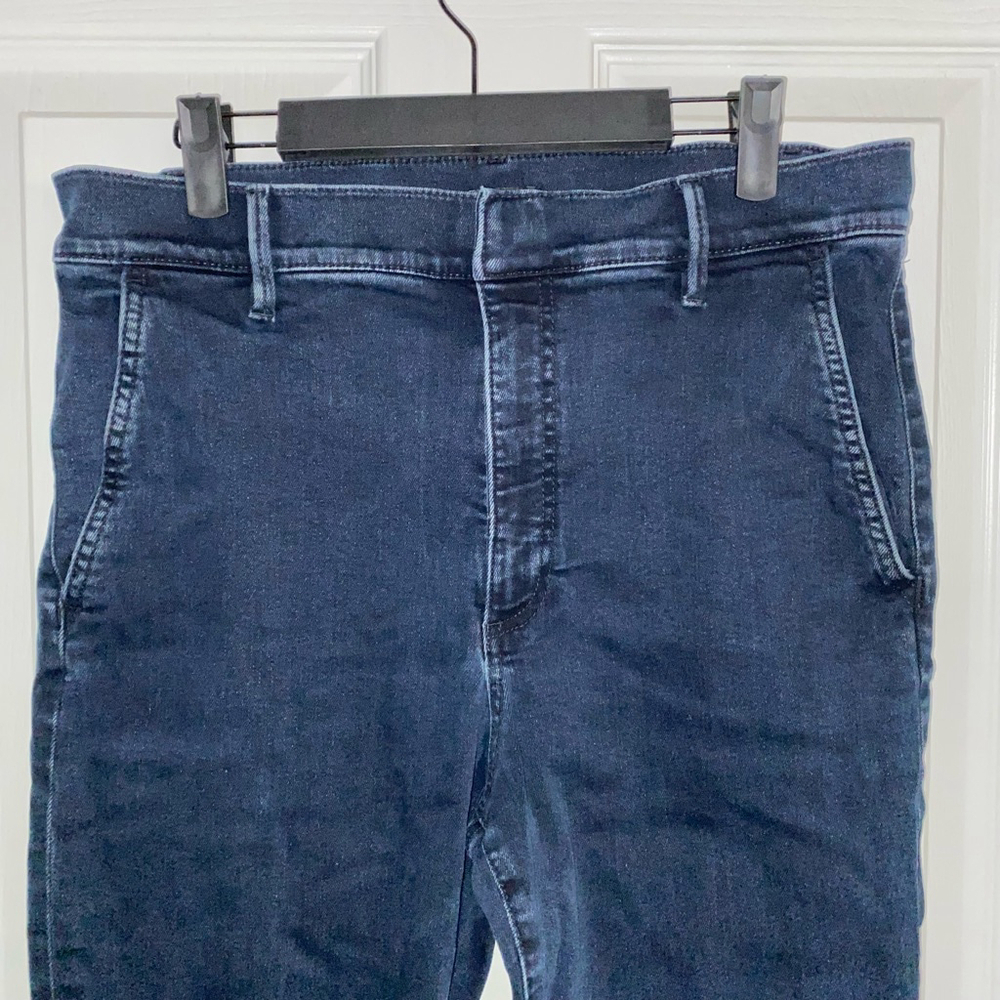 Women's Ann Taylor Dark Blue Denim Jeans Size 14 - Picture 9 of 9